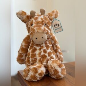 NWT Jellycat Bashful Giraffe Plush Lovey - 12 Inch
